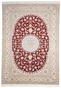 Nain Tappeto 210 x 310 Rosso (Iran) Annodato A Mano