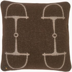 Cuscino reversibile in lana con motivo jacquard Classic