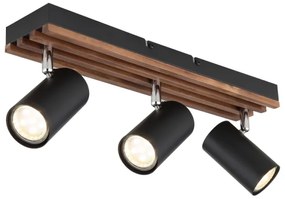 Globo 57909-3 - Faretto KAYDEN 3xGU10/25W/230V nero