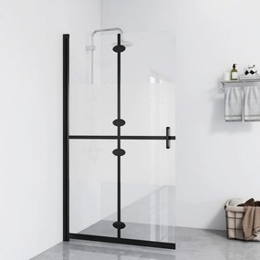 Parete Per Doccia Walk-in Pieghevole İn Vetro Esg 110x190 Cm /