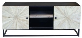SPIRAL - porta tv legno e ferro