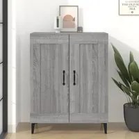 Credenza Grigio Sonoma 69,5x34x90 cm in Legno Multistrato 817343