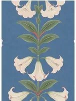 Cole & Son Carta da parati Angels Trumpet - Ballet Slipper/ Sage on Cerulean Sky