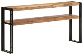 Tavolo Consolle 150x30x75 Cm İn Legno Massello Di Acacia /