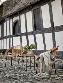 Set di mobili da giardino di colore naturale in rattan artificiale per 2 persone Dudine – Bloomingville