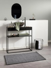 benuta Nest Tappeto da bagno Bono Bianco & Nero 60x100 cm - Tappeto design moderno soggiorno