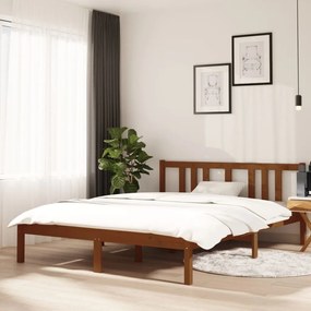 Giroletto Senza Materaso Ambra İn Legno Massello 140x190 Cm /