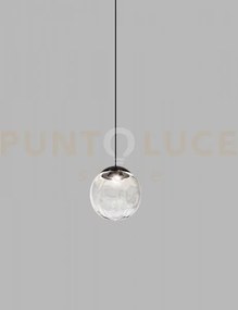Puppet sospensione 22l cristallo trasparente nero opaco 2 l32cc led...