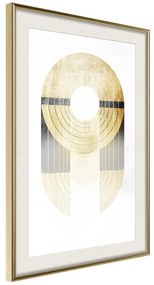 Poster  Retro Records  Cornice Quadri Cornice d'oro con passe-partout, Larghezza x Altezza Home decor 30x45