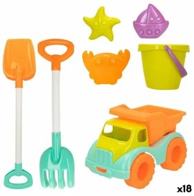 Set di giocattoli per il mare Colorbaby 7 Pezzi Camion (18 Unità)