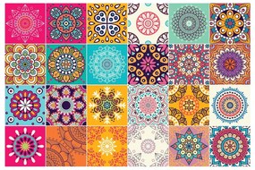 Set di 24 adesivi murali decorativi Clarissa, 10 x 10 cm - Ambiance