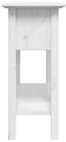 Tavolo consolle bodo 90x34,5x73 cm legno massello pino bianco