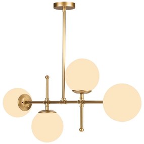 Lampada a sospensione di colore oro, altezza 57 cm Kruva - Squid Lighting