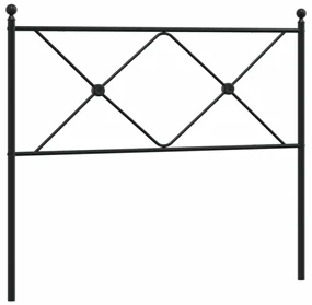 Testiera in metallo nero 107 cm