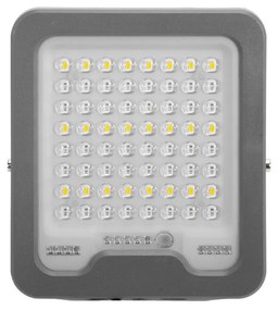 Faro LED Solare 50W IP66 Telecomando Incluso 1.000 lumen - SERIE PRO Colore Bianco Naturale 4.000K