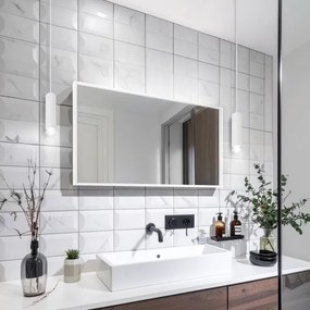 Brilagi - Lampadario da bagno su filo SELE AQUA 1xGU10/30W/230V IP44 bianco