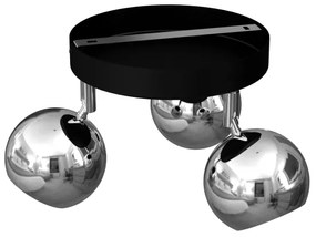 Luce Spot COMET 3xGU10/8W/230V nero/cromo lucido