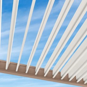 Pergola bioclimatica Ombréa autoportante 3x4M in alluminio (diversi colori)