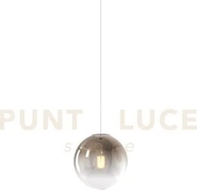 Sospensione 1 luce attacco e27 in vetro big eclipse d20cm bronzo ro...