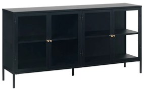 Vetrina in metallo nero 170x85 cm Carmel - Unique Furniture