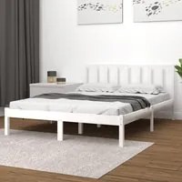 Giroletto Bianco in Legno Massello di Pino 140x200 cm cod mxl 55635