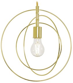 Lampada Da Soffitto Metallico Anulare Oro APP286-1CP