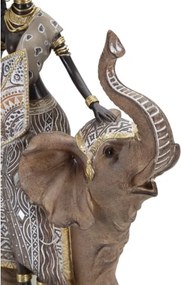 Masai Tribal Con Elefante Cm 22,5X12X32,5