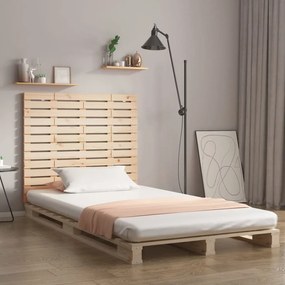 Testiera Da Parete 81x3x91,5 Cm İn Legno Massello Di Pino /