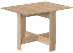 Tavolo da pranzo pieghevole in rovere 76x28 cm Papillon - TemaHome