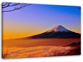 Quadro su tela, Paesaggio montano del Monte Fuji  Dimensioni 100x70