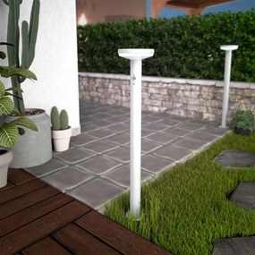 Paletto da giardino Solare Bianco 80cm con Sensore Mov. e Picchetto Colore  Bianco Naturale 4.000K