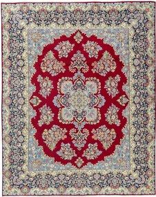 Kerman Tappeto 310x390 Rosso (Iran) Annodato A Mano