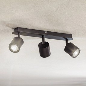 Luminex Faretto da soffitto Modo in nero, 3 luci