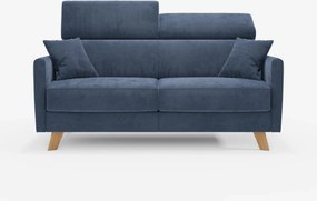 Francy divano letto con poggiatesta regolabili - 100% sfoderabile in elegante tessuto smacchiabile T30
