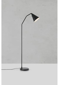 Lampada da terra LED nera con paralume in metallo e intensità regolabile (altezza totale 144 cm) Funil – Markslöjd