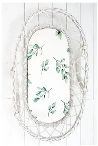 Lenzuolo Sleepee We Care per carrozzine, lettini e culle Pois neri/Eucalipto