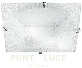 Plafoniera iside diamantato 3 luci attacco e27 40x9,8x40cm