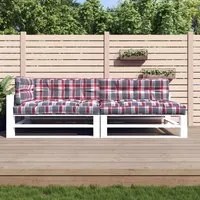 Cuscini per Divano Pallet 5 pz Rosso Motivo a Quadri cod mxl 68326