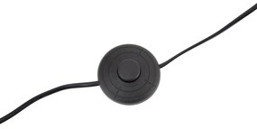 Lampada ad arco moderna ottone con paralume beige - Vinossa