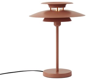Lampada da tavolo retrò color moka in acciaio 45 cm - Pauly
