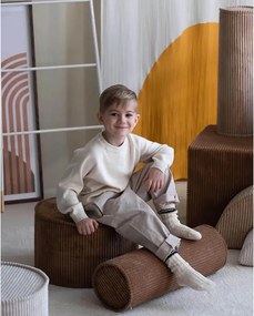 Cuscino per divano da bambini marrone con rivestimento in velluto a coste Roll – Wigiwama