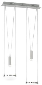 Wofi 7263.04.54.6000 - Lampadario a sospensione con filo LED dimmerabile 2xLED/7,5W/230V + 2xLED/1W