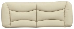 Cuscino testiera crema 120 cm in tessuto