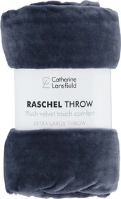 Coperta blu scuro in micropile 130x170 cm Raschel Velvet – Catherine Lansfield