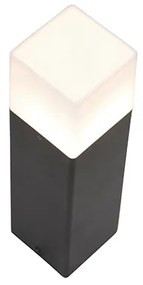 Lampada da esterno a stelo nera con opalino bianco 30 cm - Denmark