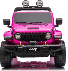 Macchina Elettrica per Bambini Jeep Wrangler Rubicon 12V con Telecomando Rosa...