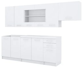 Cucina componibile MARISA 260 cm bianca