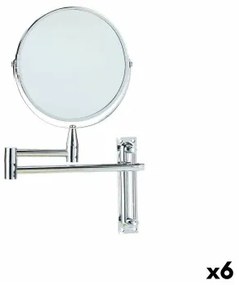 Specchio Ingranditore Estensibile Ø 17 cm Metallo (6 Unità)