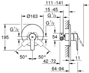 GROHE 32590002 - Miscelatore doccia START cromo lucido