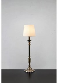 Lampada da tavolo nera e grigia con paralume in tessuto (altezza 73 cm) Gent - Markslöjd
